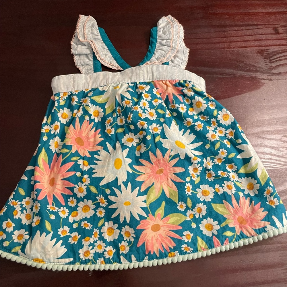 Matilda Jane Floral Tank Top - Teal, Pink, White